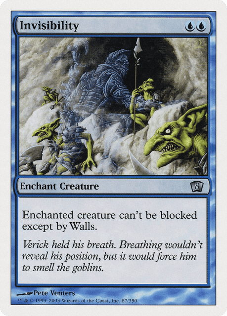 Invisibility (87) — Eighth Edition