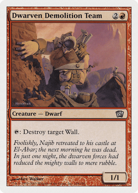 Dwarven Demolition Team (184) — Eighth Edition