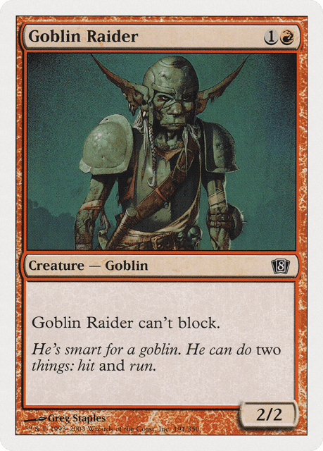 Goblin Raider (191) — Eighth Edition