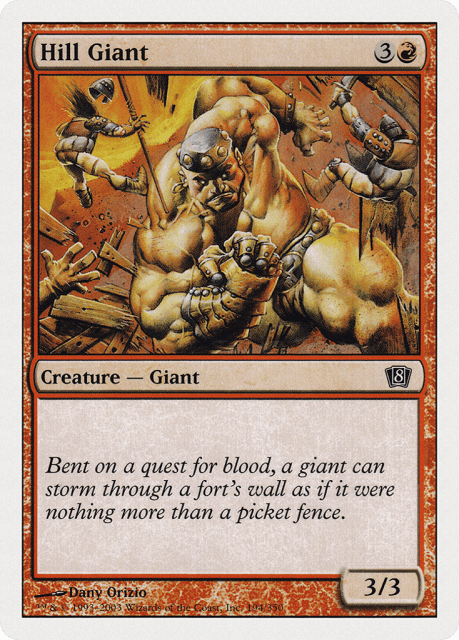 Hill Giant (194) — Eighth Edition