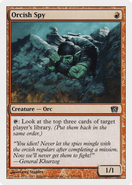 Orcish Spy (208) — Eighth Edition