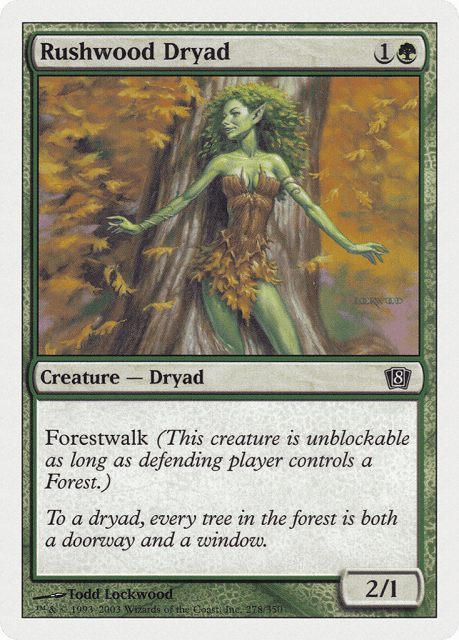 Rushwood Dryad (278) — Eighth Edition