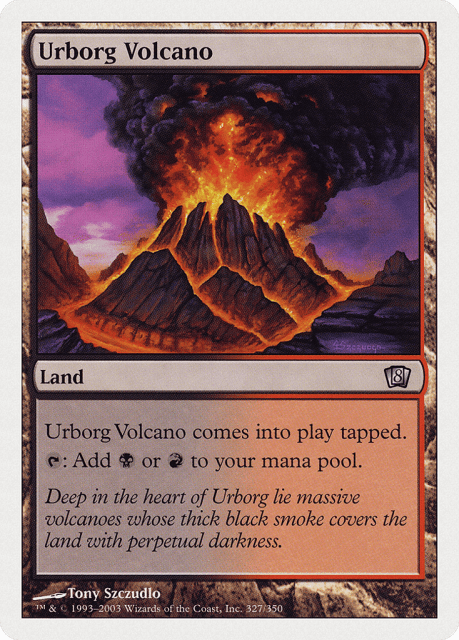 Urborg Volcano (327) — Eighth Edition