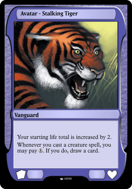 Stalking Tiger Avatar (7) — Magic Online Avatars