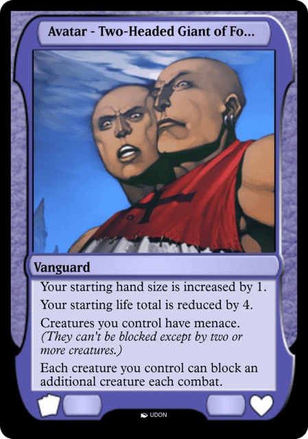 Two-Headed Giant of Foriys Avatar (36) — Magic Online Avatars