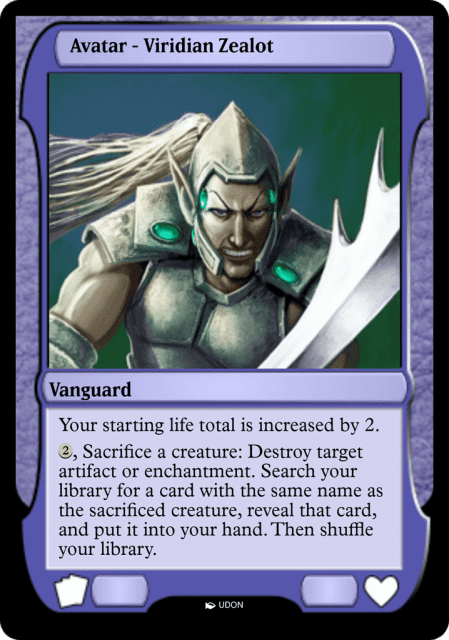 Viridian Zealot Avatar (41) — Magic Online Avatars
