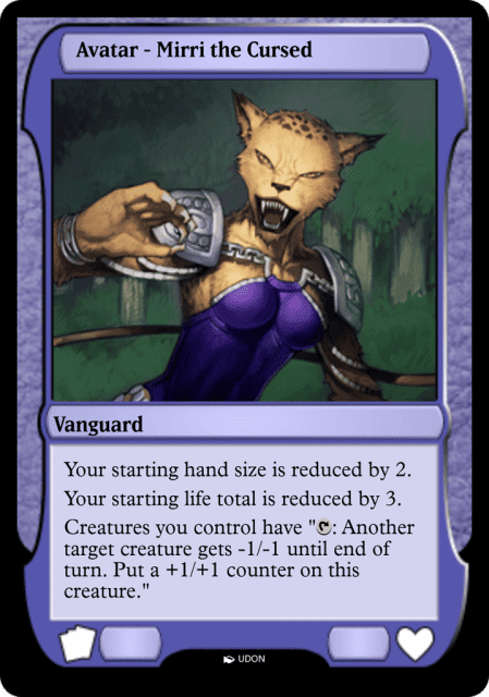 Mirri the Cursed Avatar (67) — Magic Online Avatars