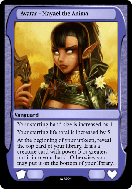 Mayael the Anima Avatar (86) — Magic Online Avatars