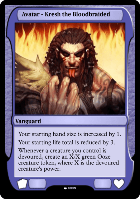 Kresh the Bloodbraided Avatar (87) — Magic Online Avatars