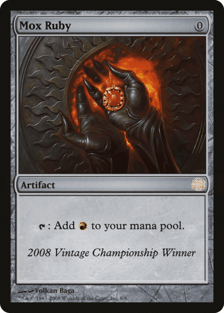 Mox Ruby (2008) — Vintage Championship