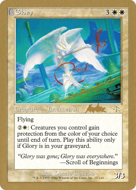 Glory (bk11) — World Championship Decks 2002