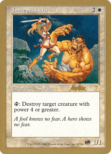 Intrepid Hero (bk22sb) — World Championship Decks 2002
