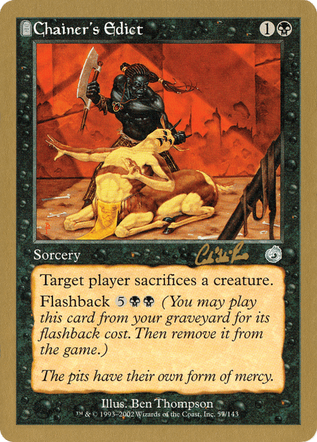 Chainer's Edict (cr57) — World Championship Decks 2002
