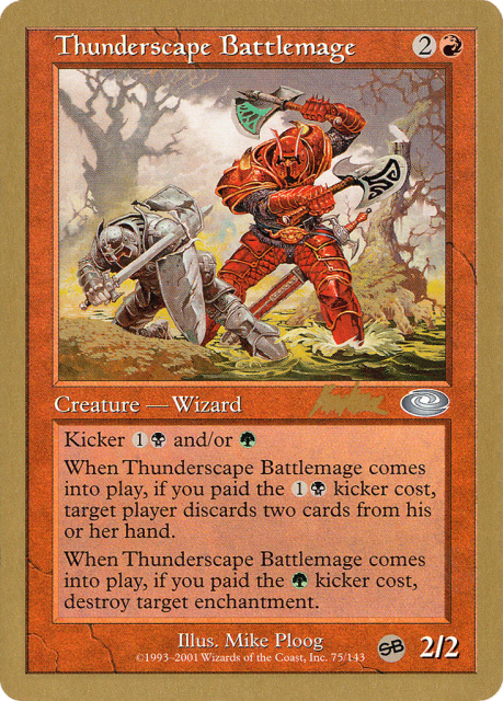 Thunderscape Battlemage (bk75sb) — World Championship Decks 2002