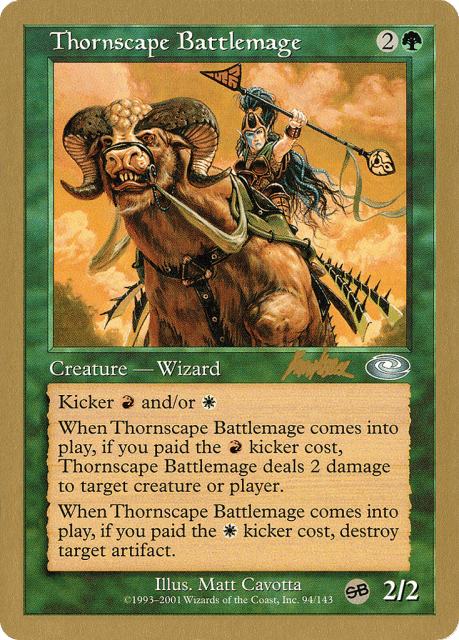 Thornscape Battlemage (bk94sb) — World Championship Decks 2002