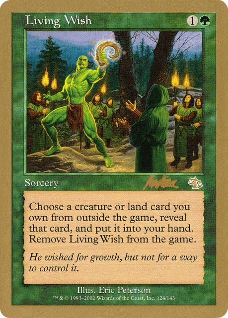 Living Wish (bk124) — World Championship Decks 2002