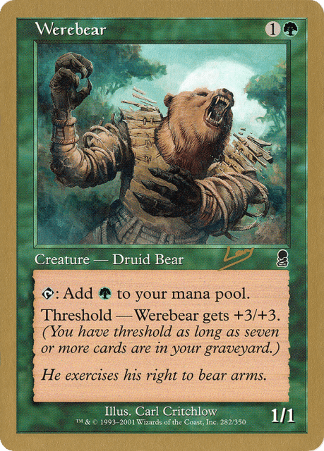 Werebear (rl282) — World Championship Decks 2002