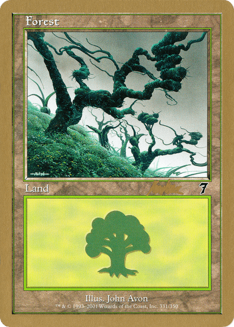 Forest (bk331) — World Championship Decks 2002