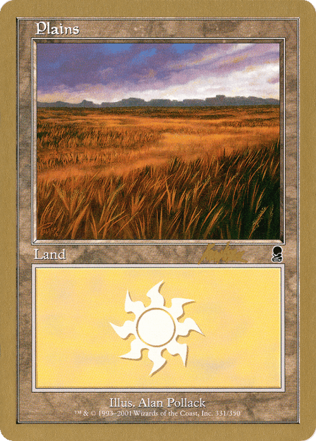 Plains (bk331a) — World Championship Decks 2002