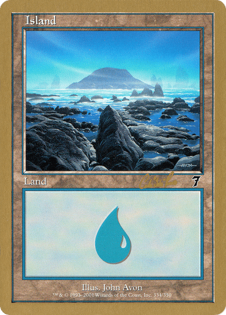 Island (cr334) — World Championship Decks 2002