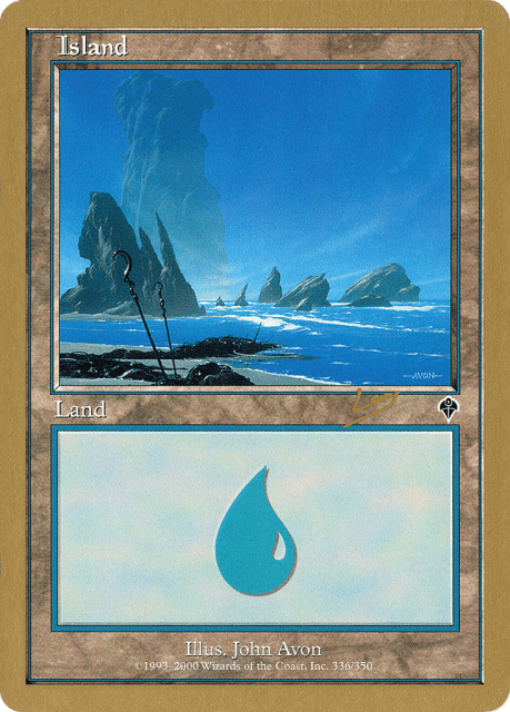 Island (rl336a) — World Championship Decks 2002