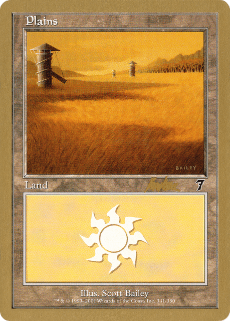 Plains (bk341) — World Championship Decks 2002
