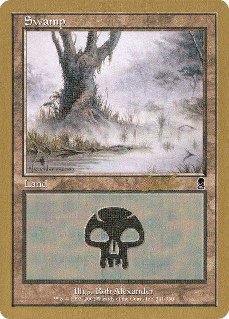 Swamp (cr341) — World Championship Decks 2002