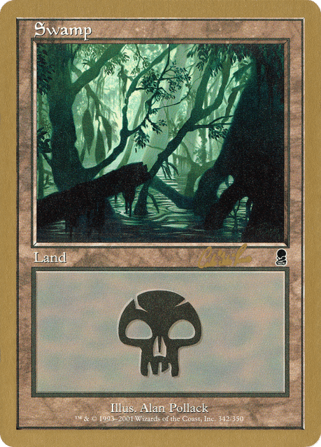 Swamp (cr342) — World Championship Decks 2002