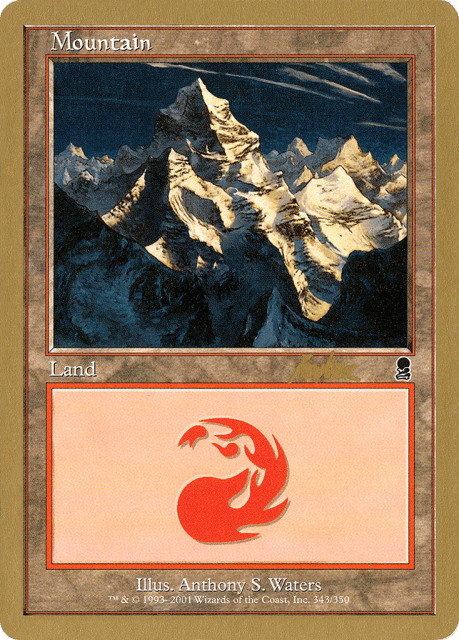 Mountain (bk343) — World Championship Decks 2002