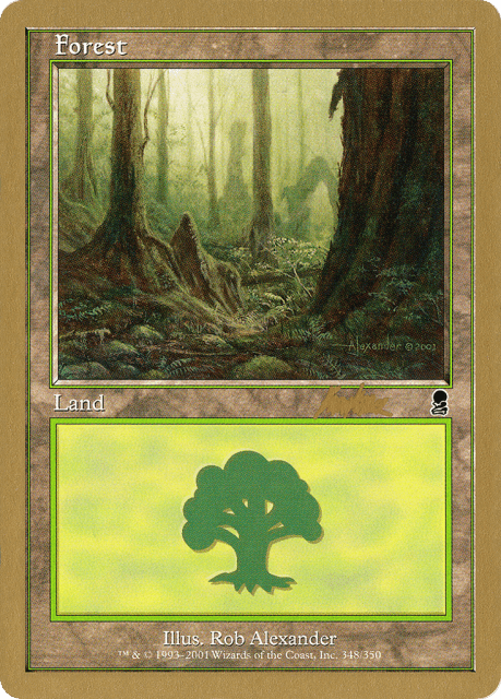 Forest (bk348) — World Championship Decks 2002