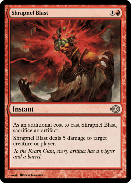 Shrapnel Blast (31443) — Magic Online Promos