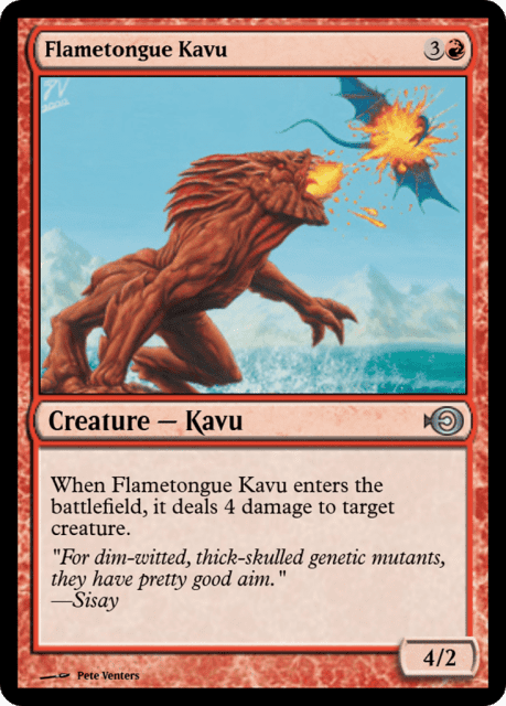 Flametongue Kavu (31459) — Magic Online Promos