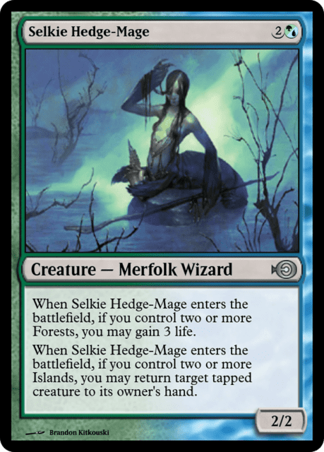Selkie Hedge-Mage (32549) — Magic Online Promos
