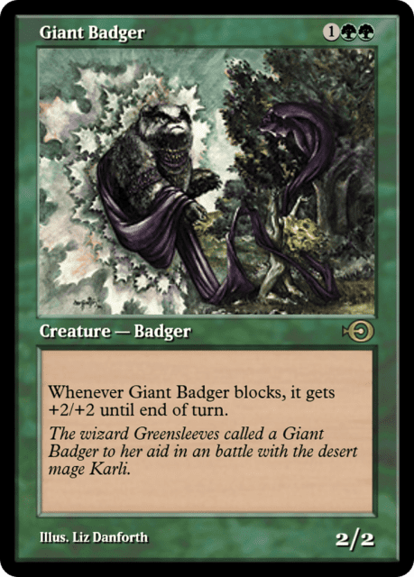 Giant Badger (35960) — Magic Online Promos