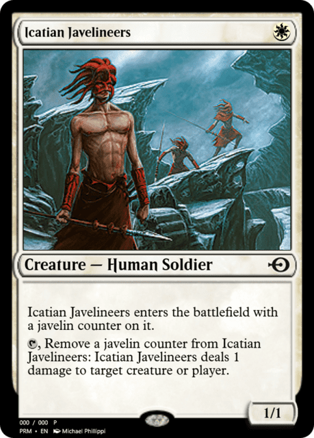 Icatian Javelineers (35980) — Magic Online Promos