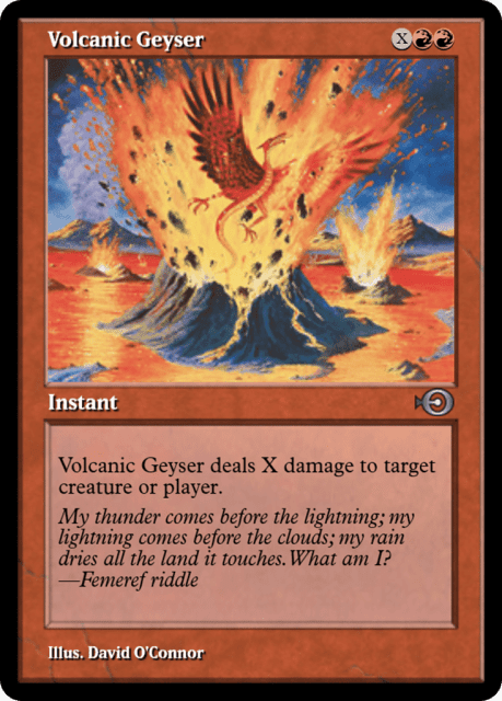 Volcanic Geyser (36004) — Magic Online Promos