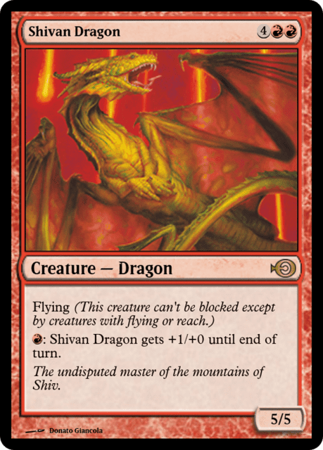 Shivan Dragon (36232) — Magic Online Promos