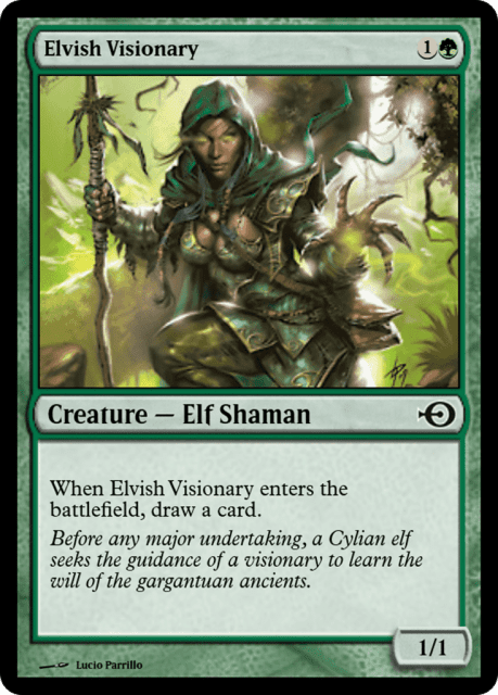 Elvish Visionary (36865) — Magic Online Promos