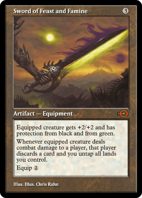 Sword of Feast and Famine (52304) — Magic Online Promos