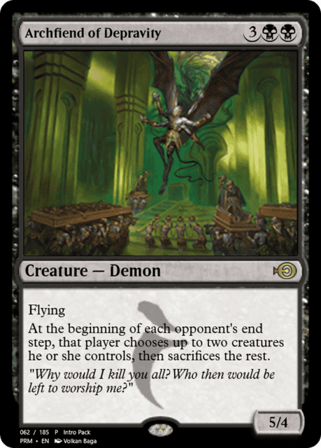 Archfiend of Depravity (55711) — Magic Online Promos