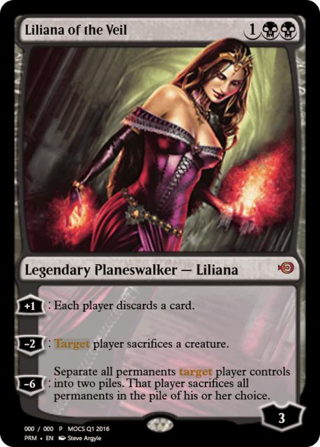 Liliana of the Veil (55866) — Magic Online Promos
