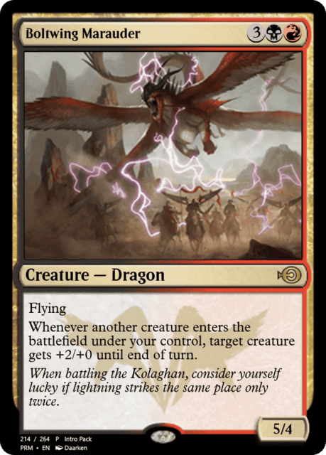 Boltwing Marauder (56998) — Magic Online Promos