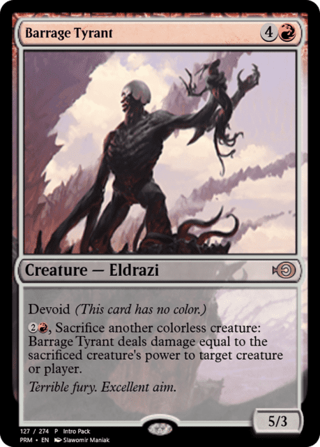 Barrage Tyrant (58249) — Magic Online Promos