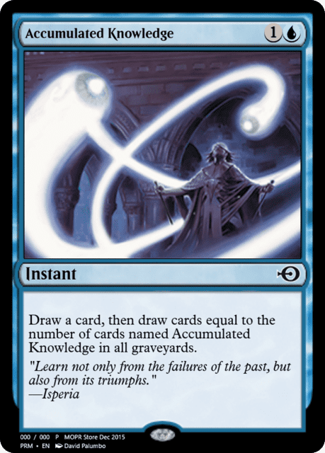 Accumulated Knowledge (59641) — Magic Online Promos