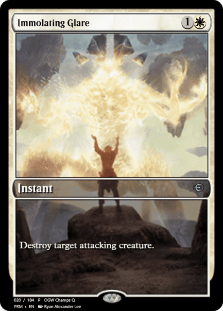 Immolating Glare (59669) — Magic Online Promos