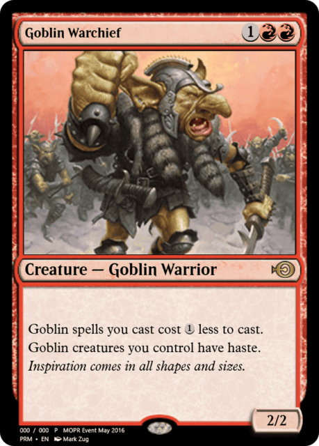 Goblin Warchief (60452) — Magic Online Promos