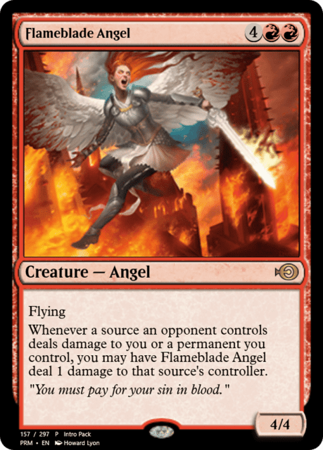 Flameblade Angel (60454) — Magic Online Promos