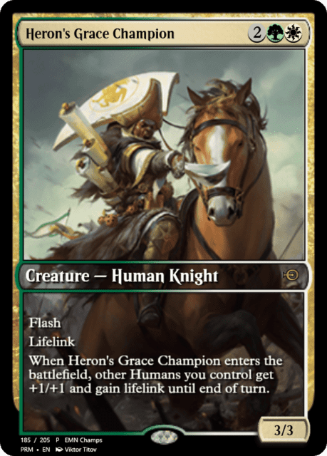 Heron's Grace Champion (61563) — Magic Online Promos