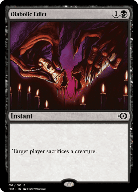 Diabolic Edict (62413) — Magic Online Promos