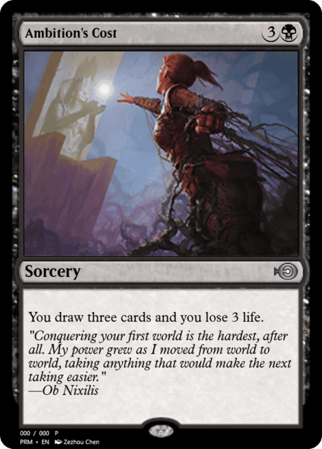 Ambition's Cost (62523) — Magic Online Promos